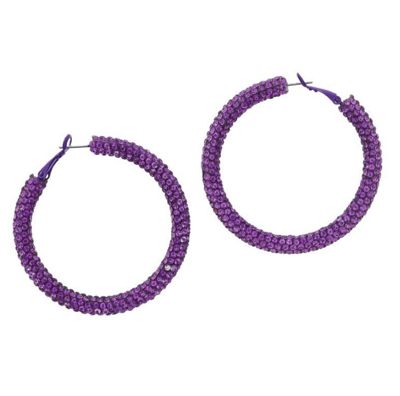 Halloween Crystal Hoop Earrings