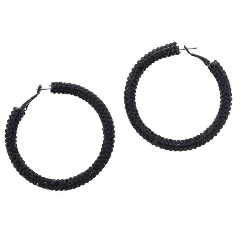 Halloween Crystal Hoop Earrings