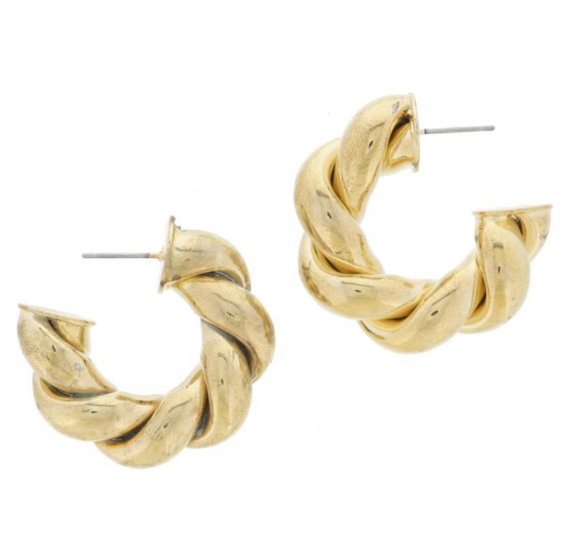 Hadley Twisted Hoops