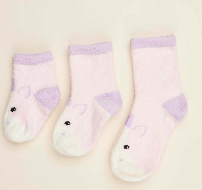 Warmies Plush Crew Socks - Unicorn