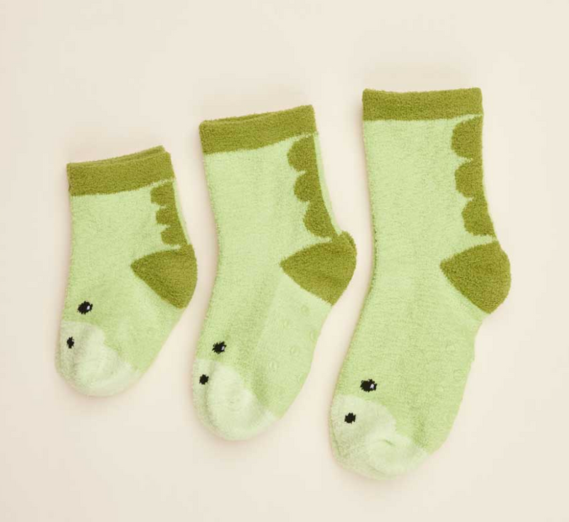 Warmies Plush Crew Socks - Dinosaur