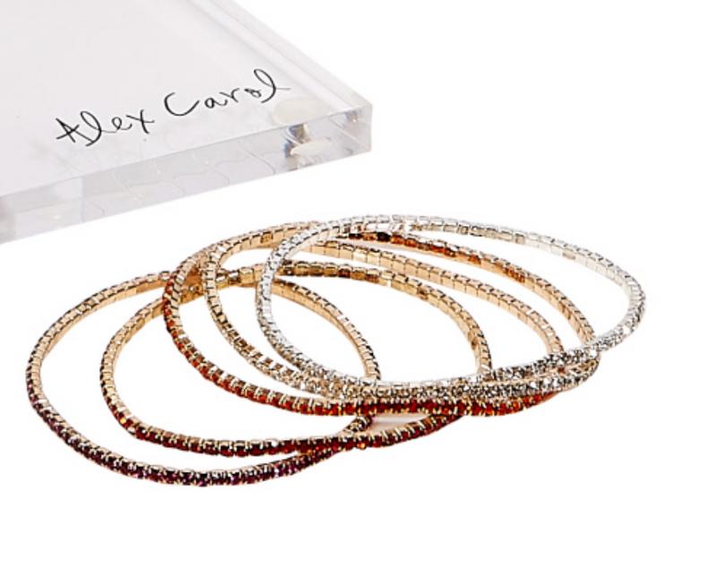 Zara Crystal Stacker Bracelets