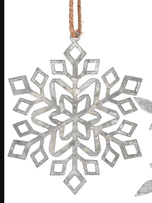 Snowflake Metal Ornaments