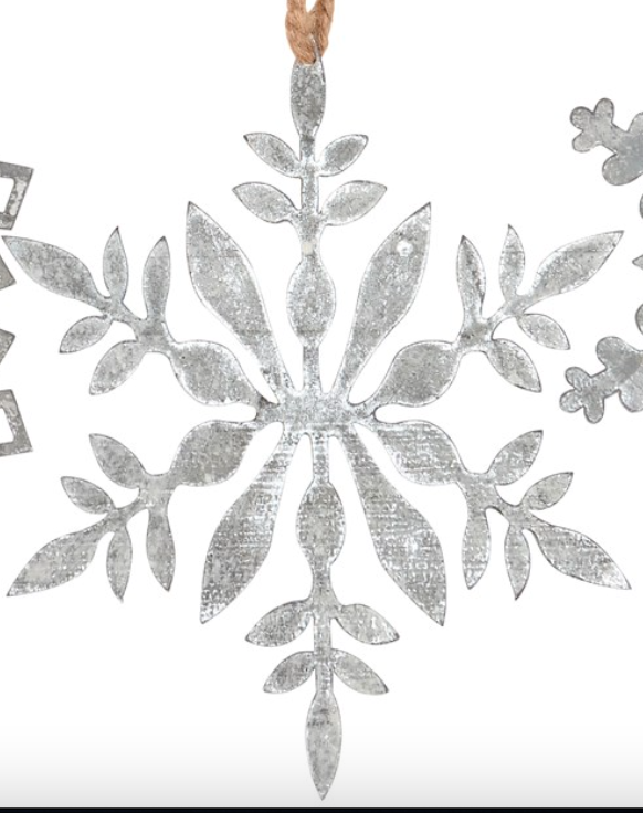 Snowflake Metal Ornaments