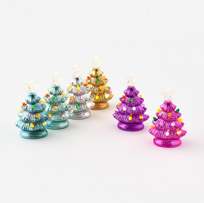 Metallic Ceramic Christmas Trees