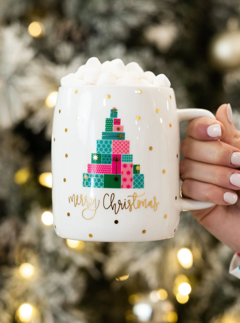 Present Christmas Tree Mug