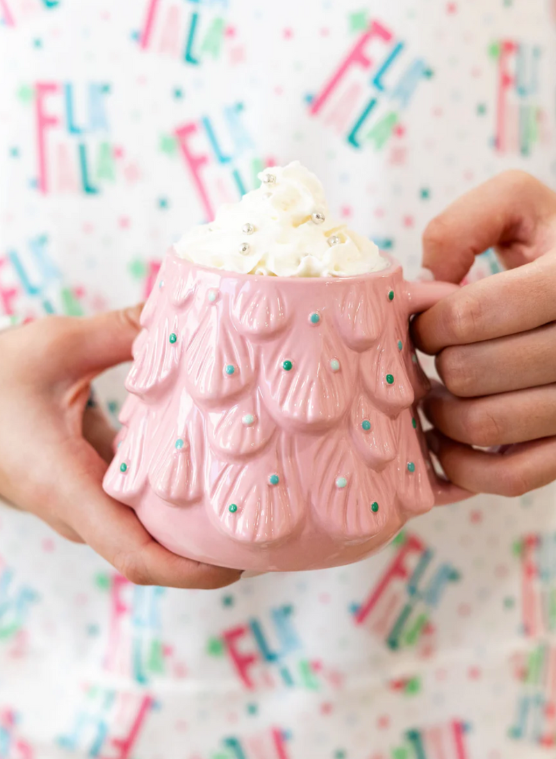 Vintage Pink Tree Mug