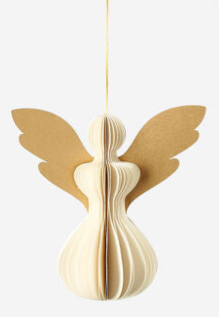 Angel Accordion Paper Ornament