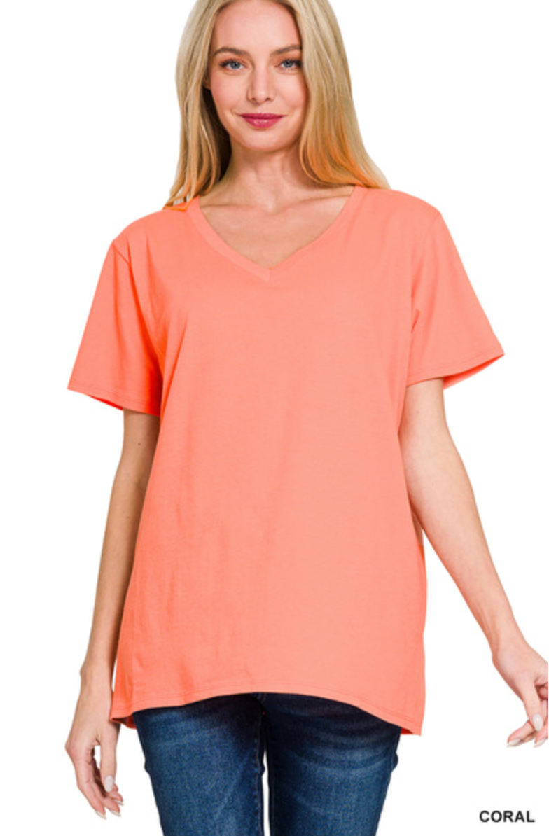 Emily V-Neck Tee