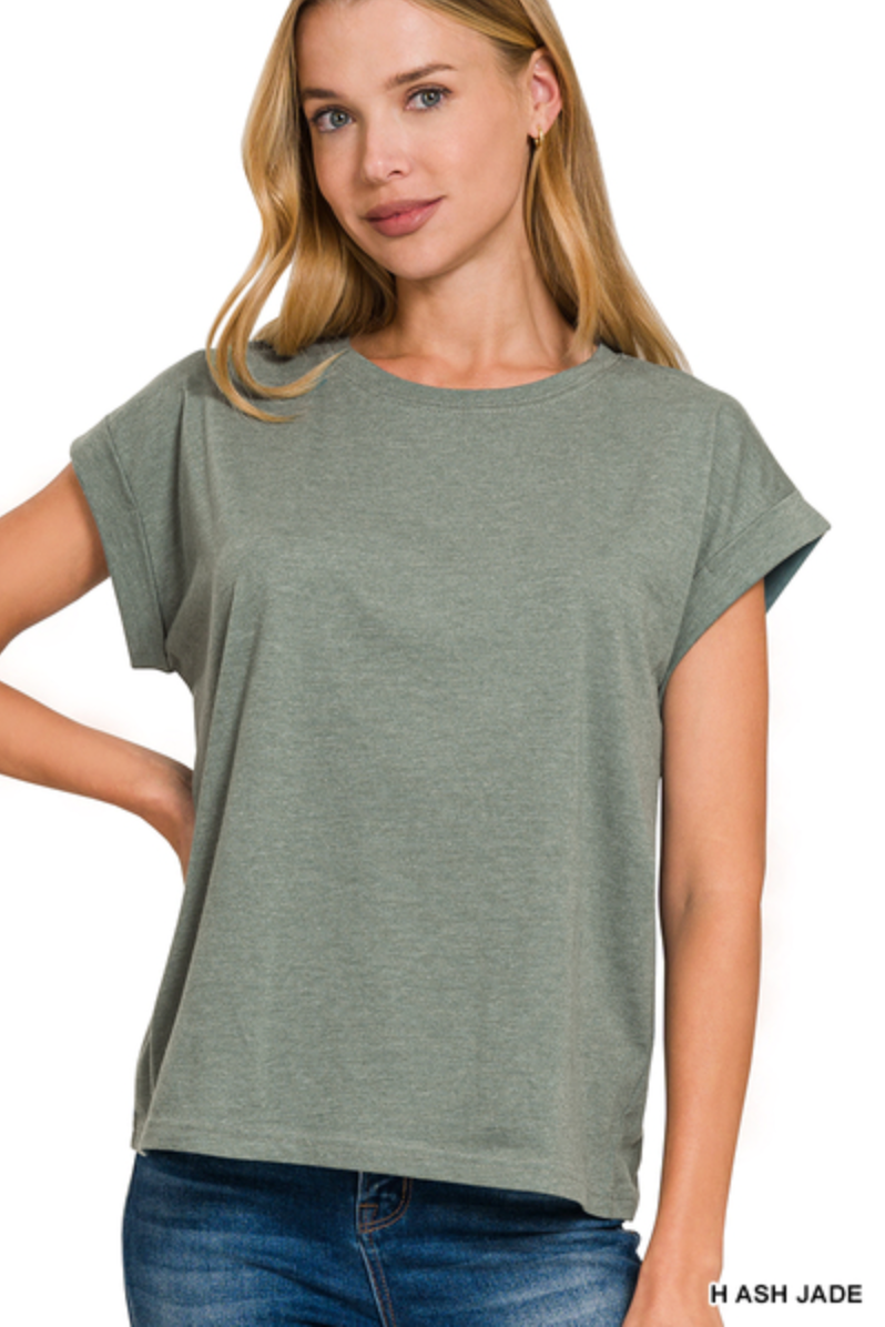 Melissa Folded Sleeve Tee