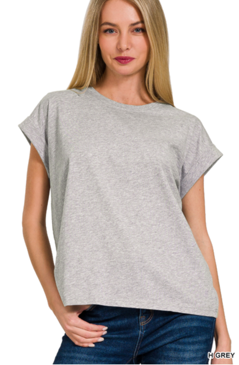 Melissa Folded Sleeve Tee