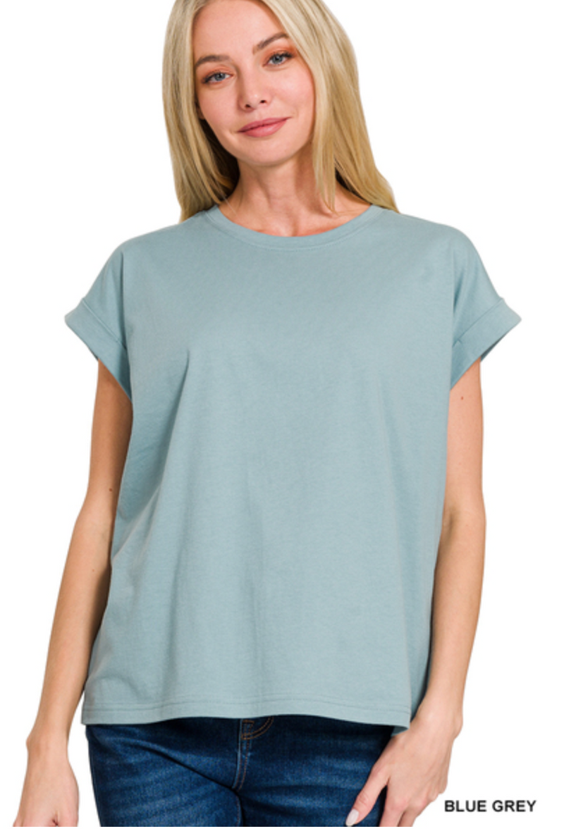 Melissa Folded Sleeve Tee