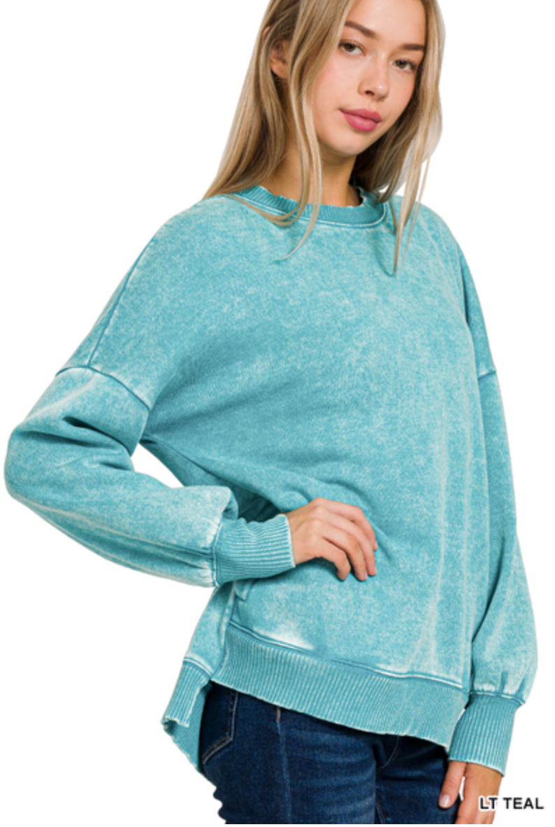 Charlotte Acid Wash Pullover