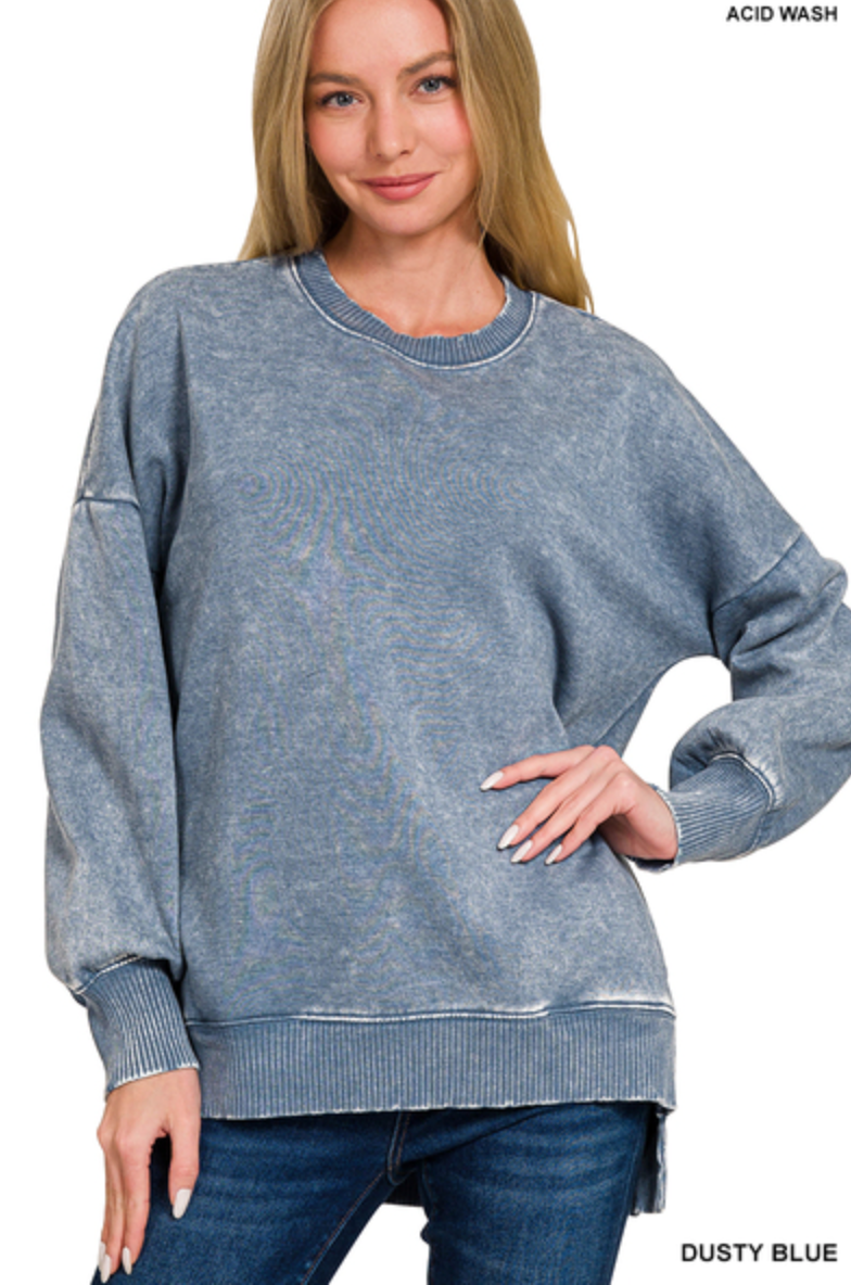 Charlotte Acid Wash Pullover