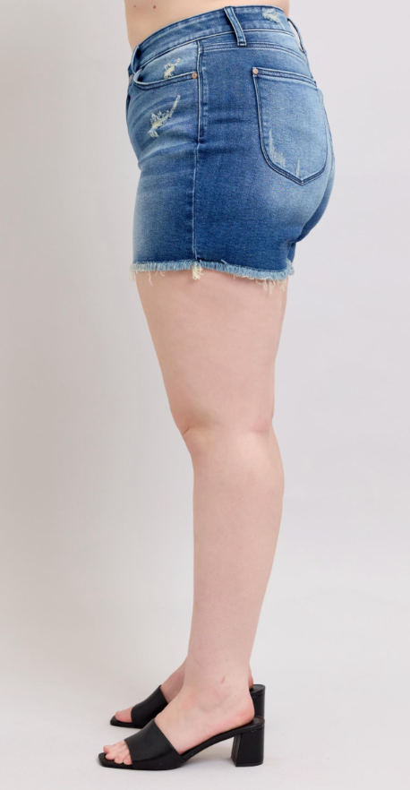 Sapphira V-Front Shorts - Curvy -