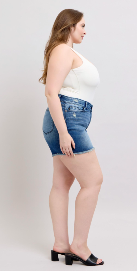 Sapphira V-Front Shorts - Curvy -