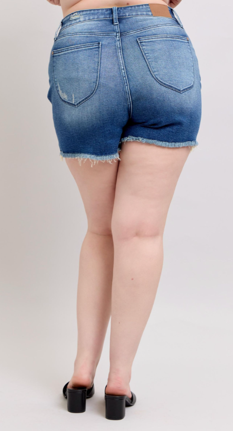 Sapphira V-Front Shorts - Curvy -