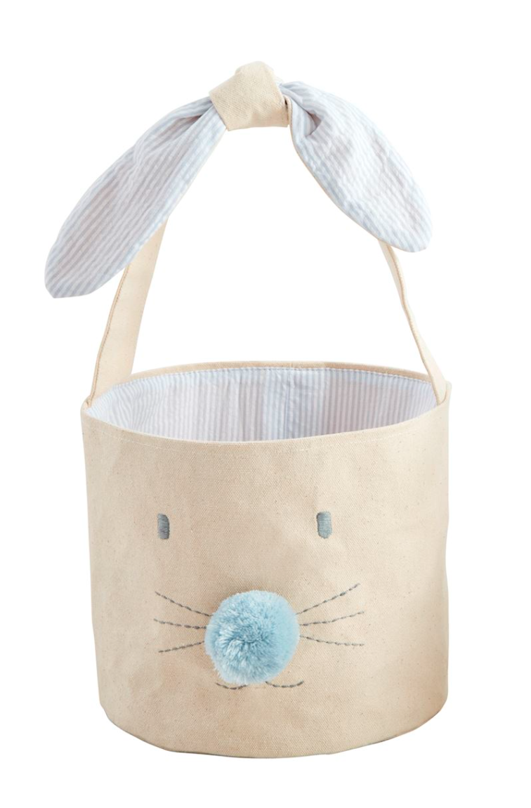 Blue Bunny Face Easter Basket