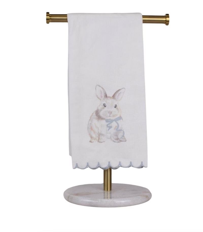 Winston Bunny Scalloped Towel