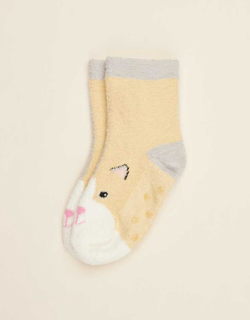 Warmies Plush Crew Socks - Calico Cat