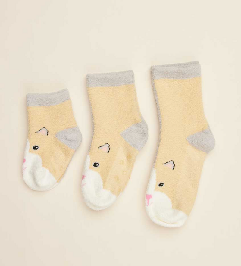 Warmies Plush Crew Socks - Calico Cat