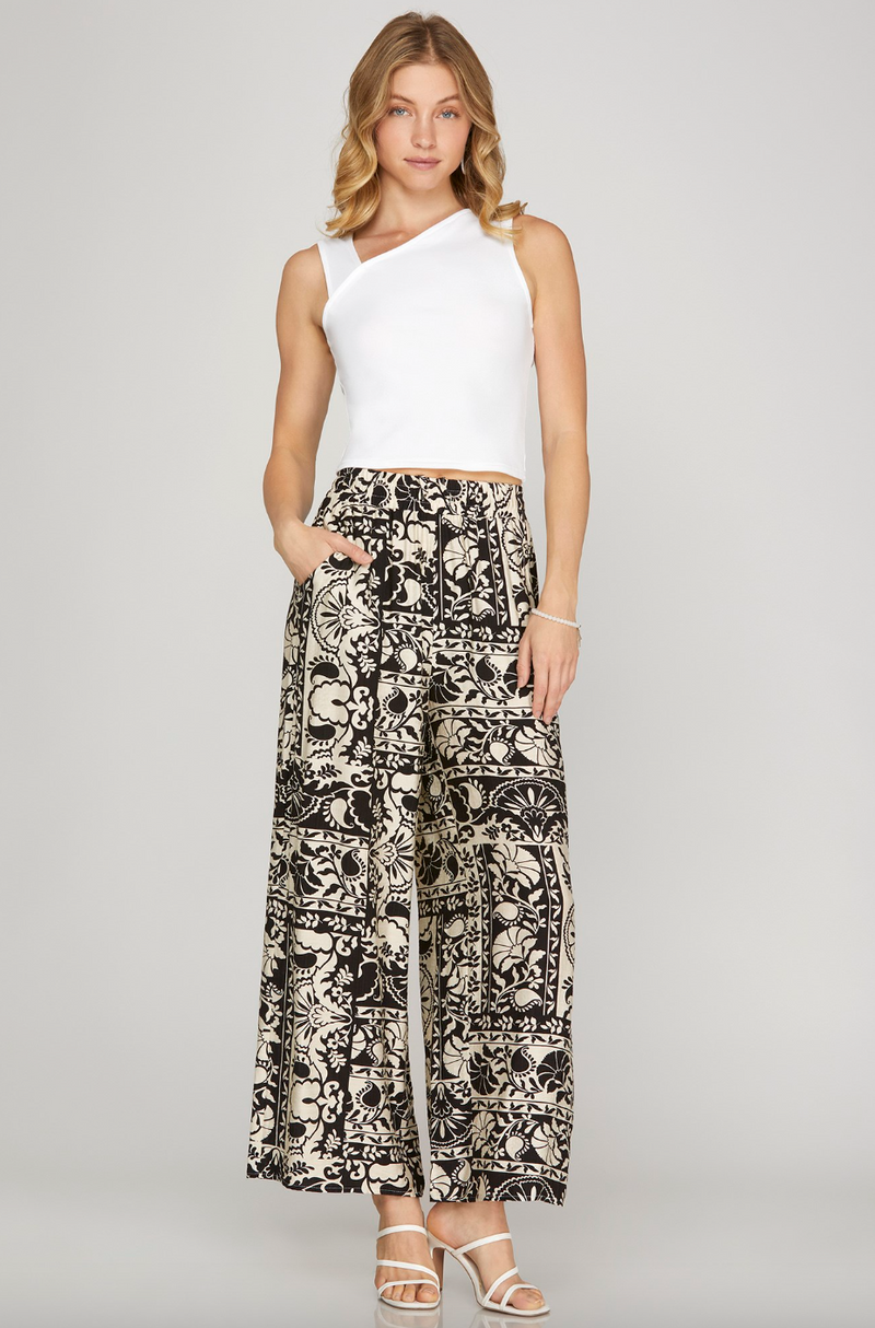 Sophie Wide Leg Woven Pant