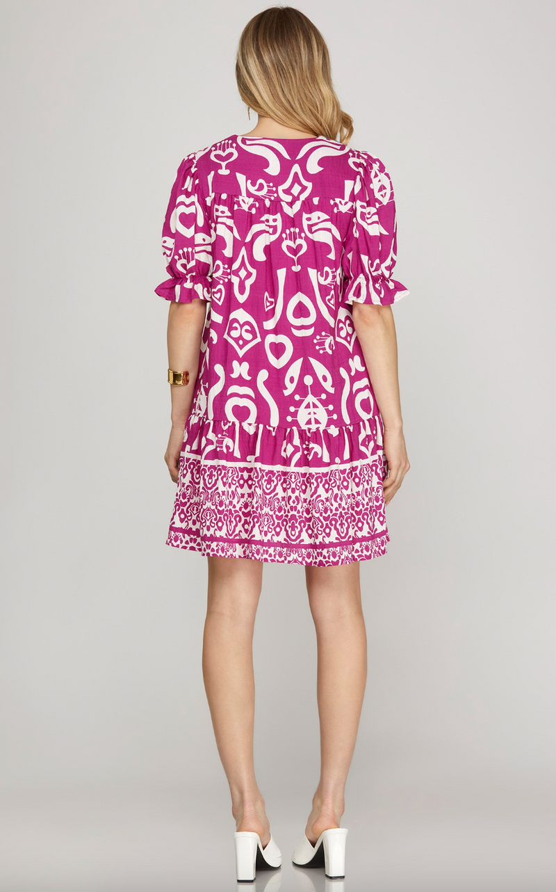 Danielle Puff Sleeve Dress