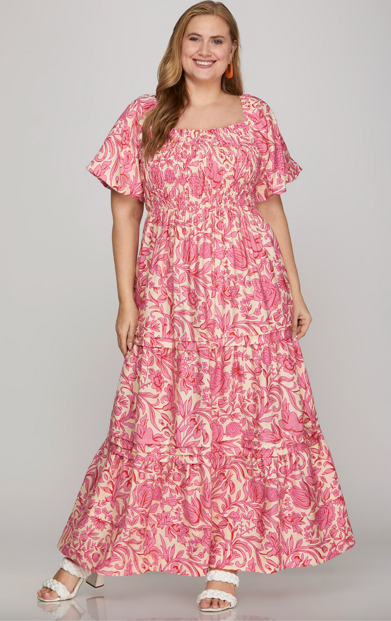 Olivia Floral Maxi - Curvy