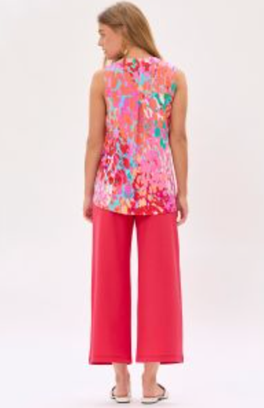 Margo Mandarin Collar Tank - Curvy