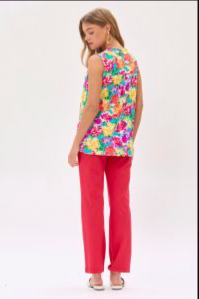 Marca Mandarin Collar Tank - Curvy