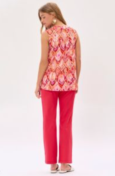 Rayne Mandarin Collar Tank - Curvy