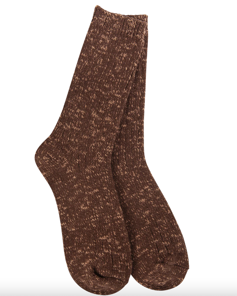 Weekend Cotton Slub Marled Crew
