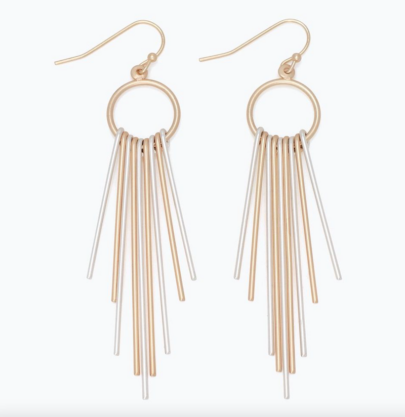 Matte Two Tone Linear Drops