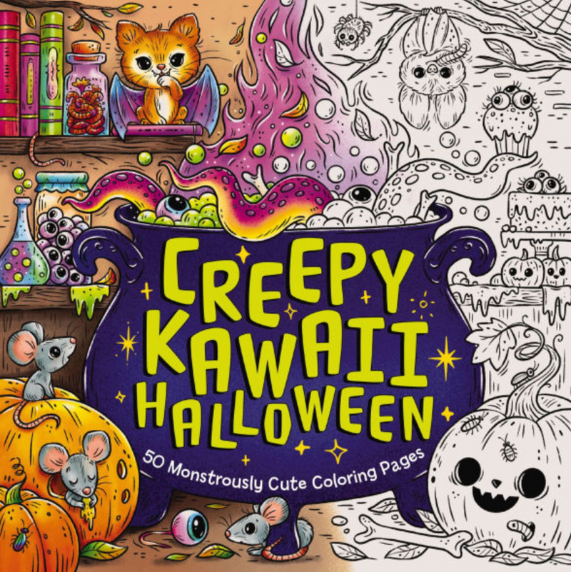 Creepy Kawaii Halloween Coloring Book