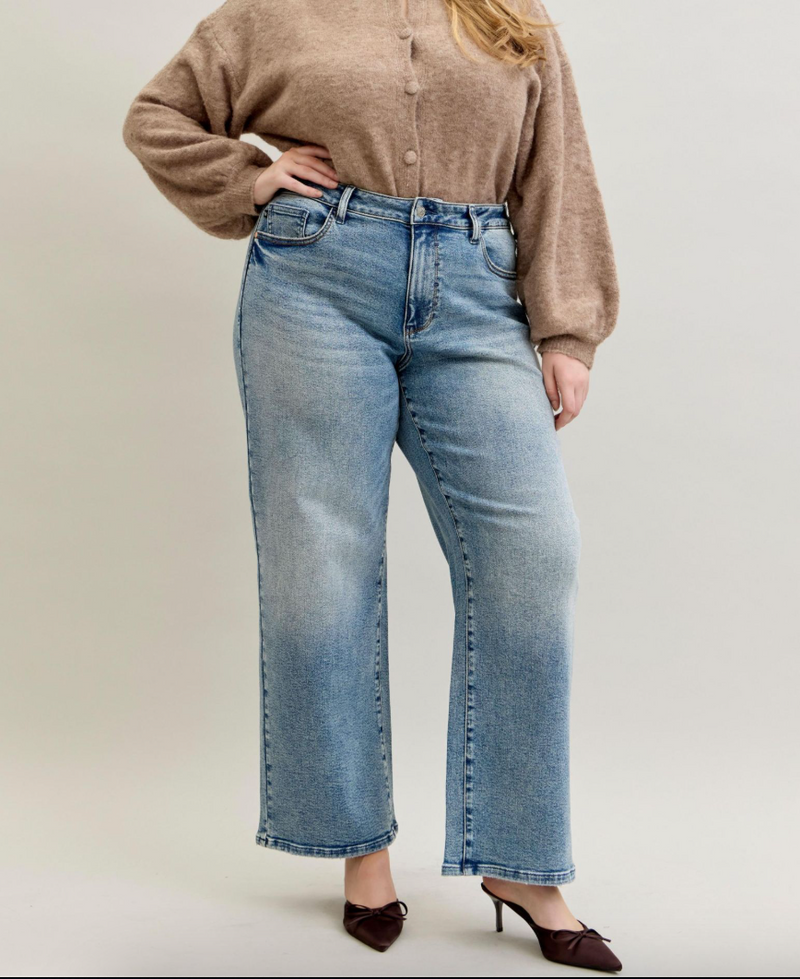 Wilhemina High Waisted Vintage Wash - Curvy
