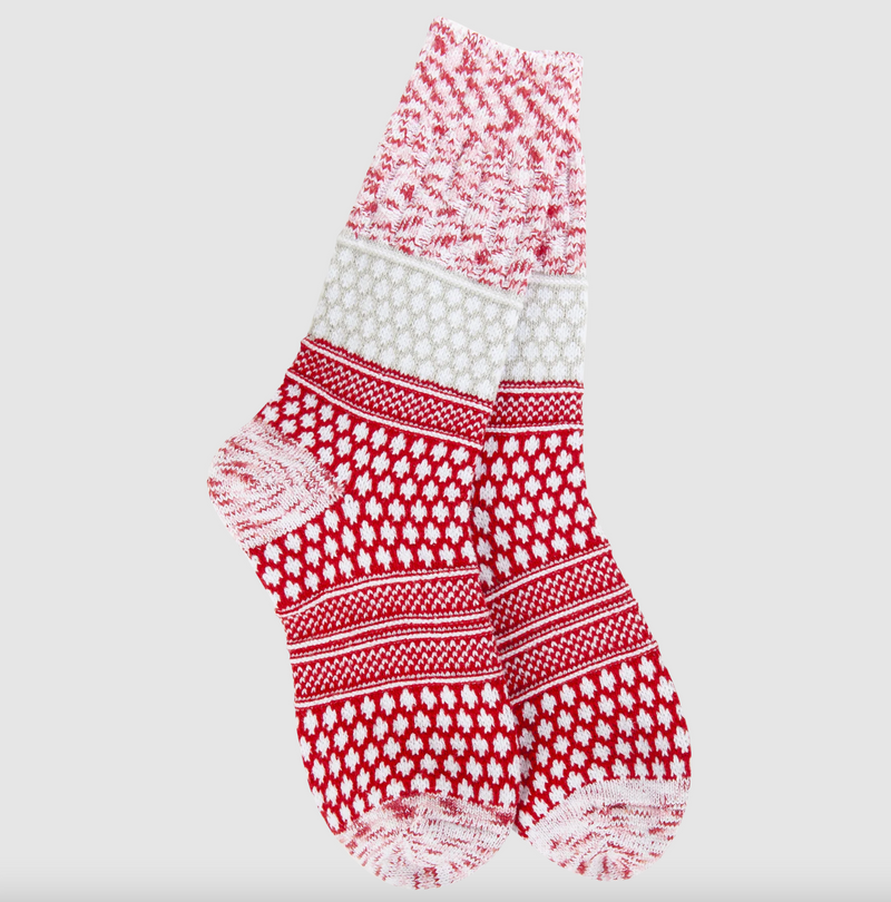 Holiday Gallery Textured Crew Socks