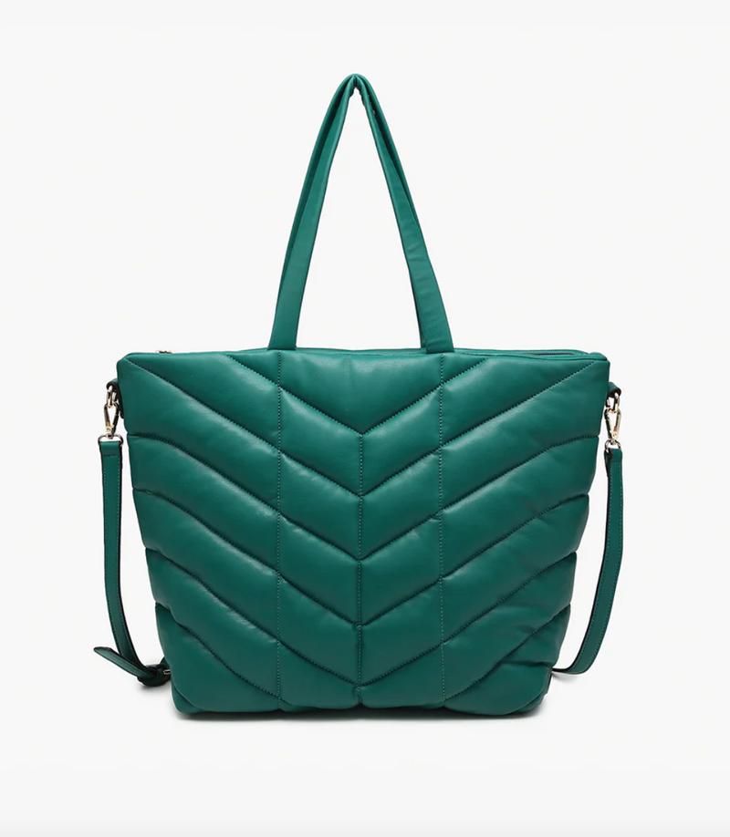 Brinley Quilted Chevron Tote