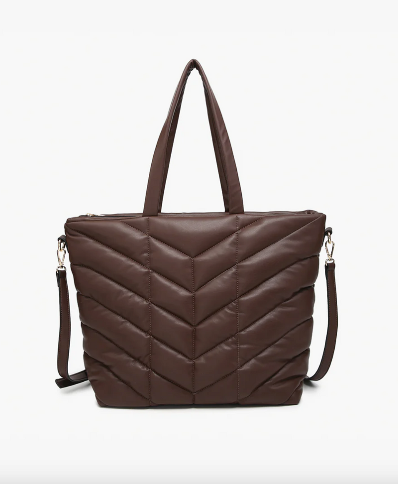Brinley Quilted Chevron Tote
