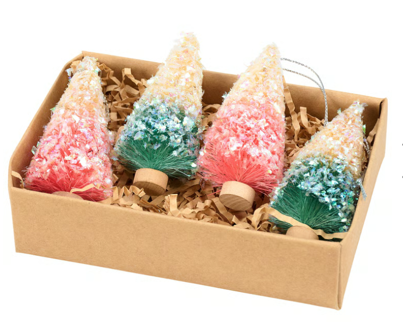 Retro Bottle Brush Tree Set