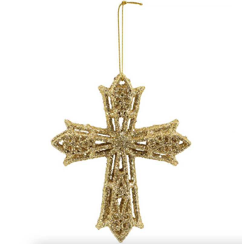 Glitter Cross Ornament