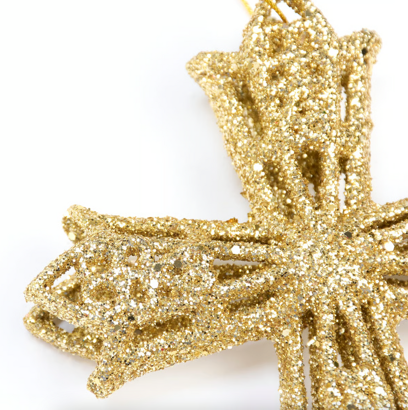 Glitter Cross Ornament