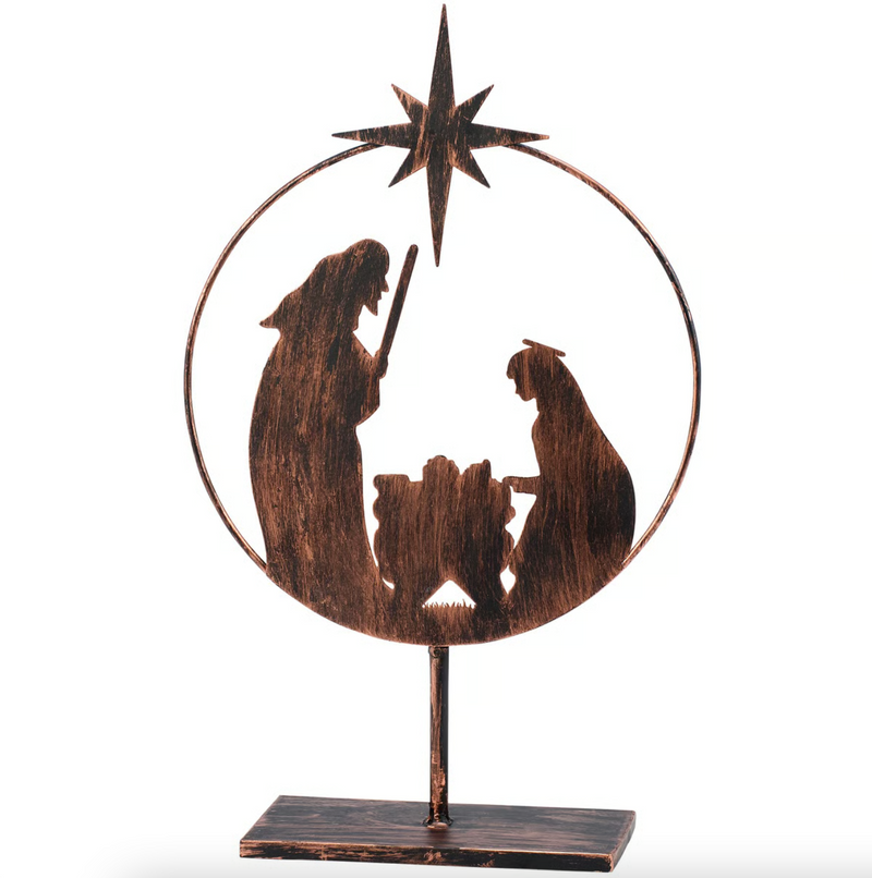 Round Nativity Sitter