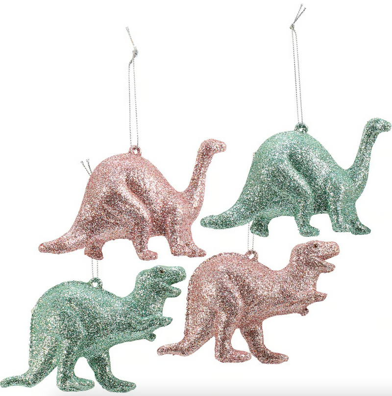 Glitter Dino Ornament
