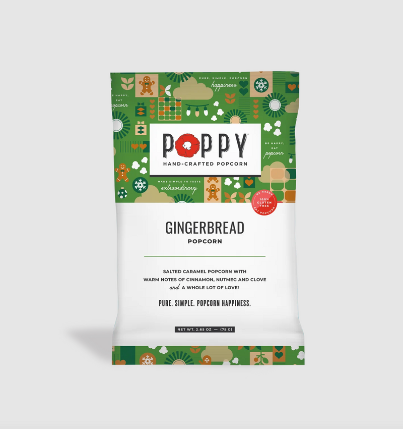 Gingerbread Popcorn Snack Bag