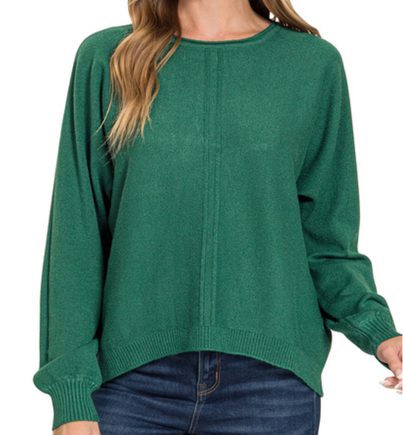 Jaci Front Seam Sweater - Curvy