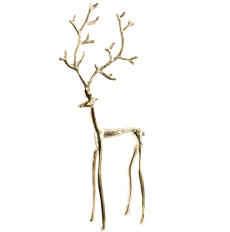 Gold 3D Reindeer