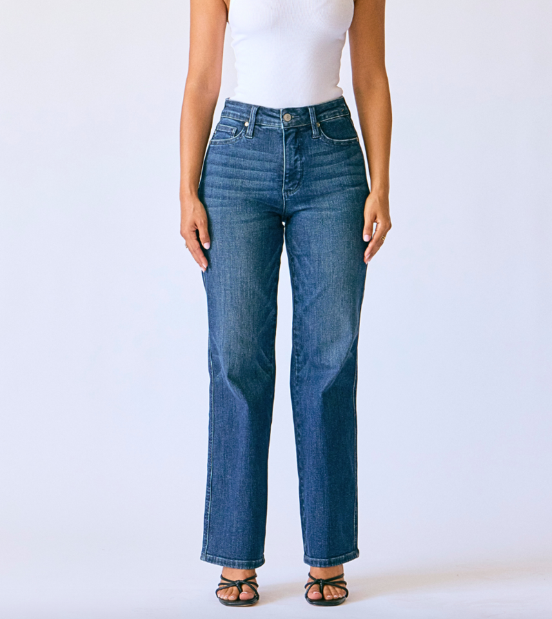 Isla Mid-Rise Tummy Control Straight Leg - Petite