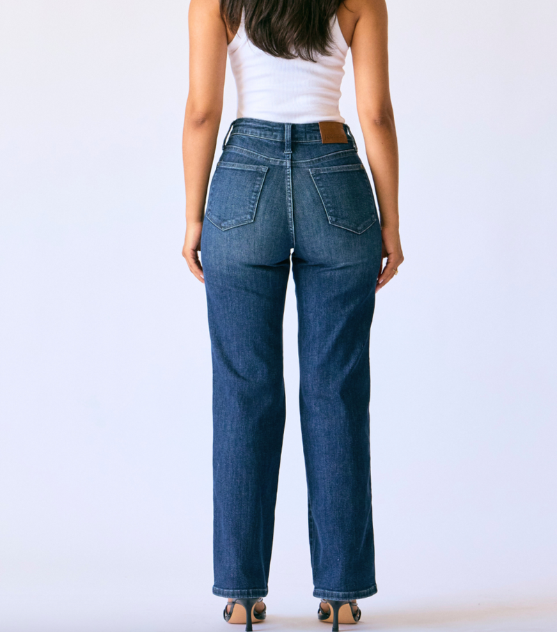 Isla Mid-Rise Tummy Control Straight Leg - Petite