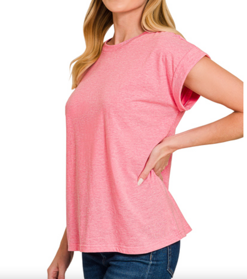 Melissa Folded Sleeve Tee