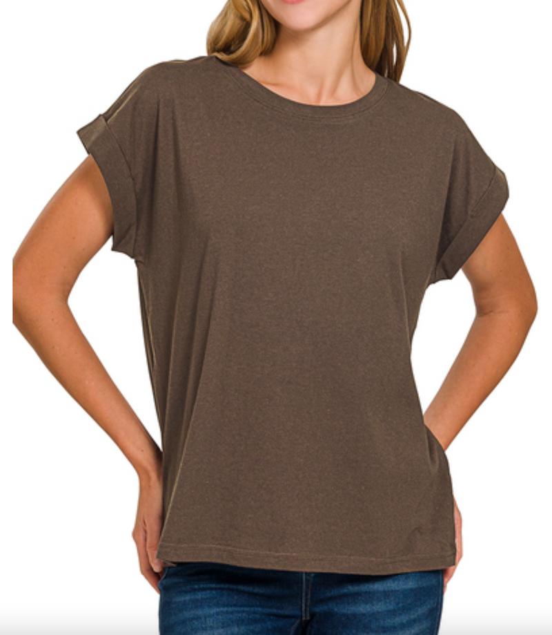 Melissa Folded Sleeve Tee